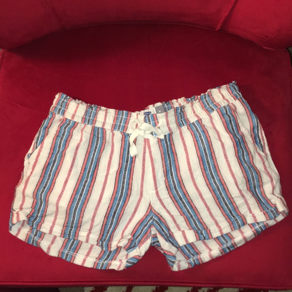 Striped Linen Shorts